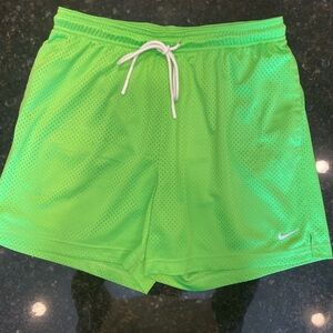 Nike Bright Green Mesh Shorts 5”